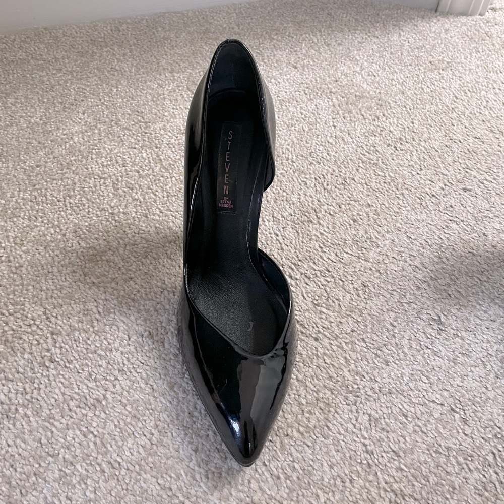 Steven by Steve Madden Asymmetrical Patent Leather Pump - Picture 2 of 6